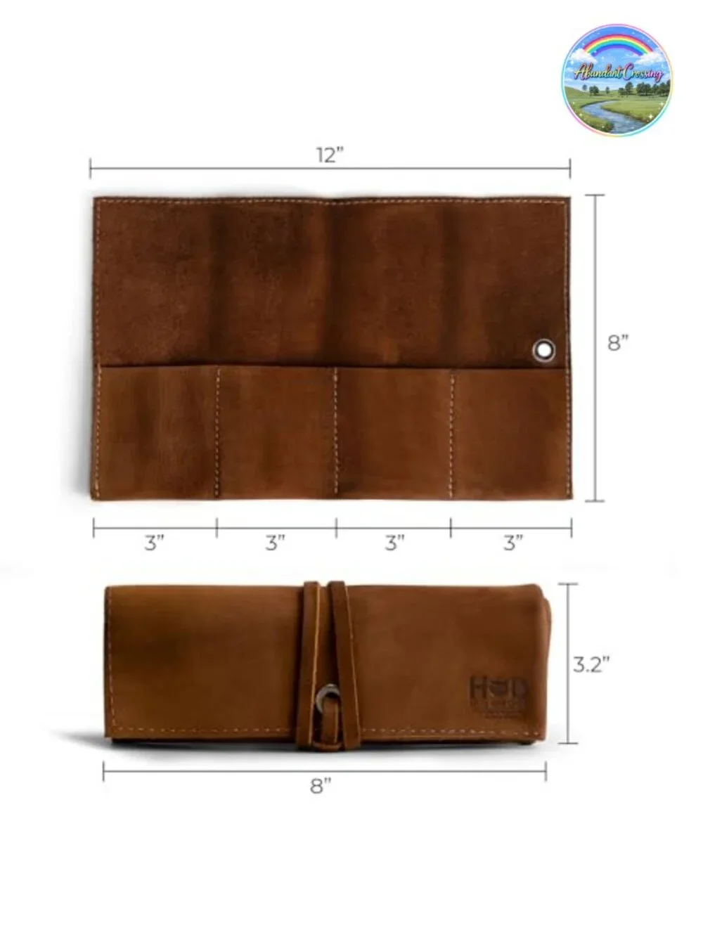 Leather Watch Roll Organizer Handmade Full Grain Holds 4 Watches Travel Case